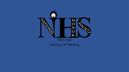 2017-2018 February 16th Meeting.