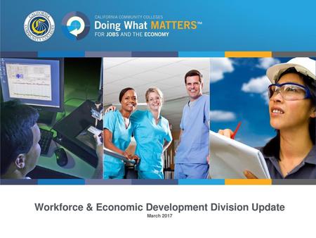 Workforce & Economic Development Division Update