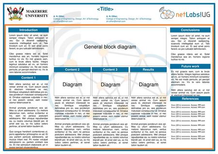 <Title> General block diagram Diagram Diagram Diagram MAKERERE