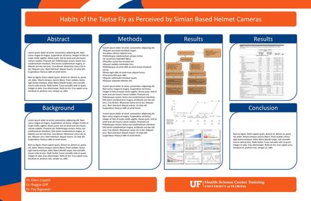 Habits of the Tsetse Fly as Perceived by Simian Based Helmet Cameras