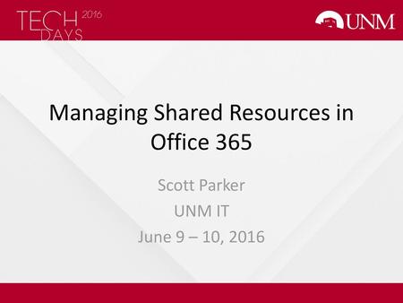 Managing Shared Resources in Office 365