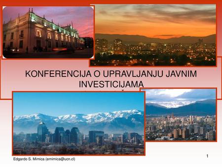 KONFERENCIJA O UPRAVLJANJU JAVNIM INVESTICIJAMA