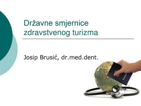 Državne smjernice zdravstvenog turizma