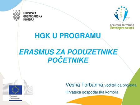 HGK U PROGRAMU ERASMUS ZA PODUZETNIKE POČETNIKE