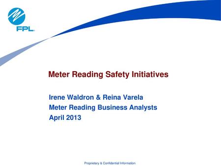 Meter Reading Safety Initiatives