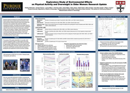 Exploratory Study of Environmental Effects