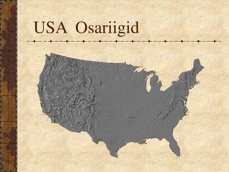 USA Osariigid.