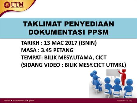 TAKLIMAT PENYEDIAAN DOKUMENTASI PPSM