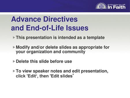 Advance Directives and End-of-Life Issues