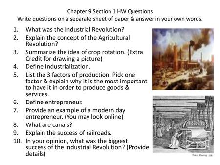 What was the Industrial Revolution?