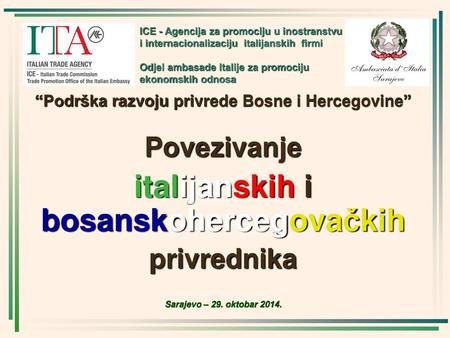 italijanskih i bosanskohercegovačkih