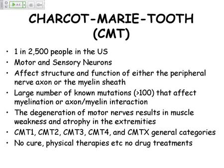 CHARCOT-MARIE-TOOTH (CMT)