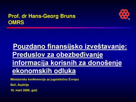 Prof. dr Hans-Georg Bruns OMRS