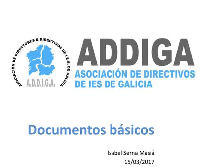 Documentos básicos Isabel Serna Masiá 15/03/2017