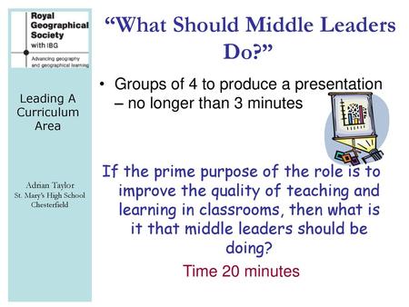 “What Should Middle Leaders Do?”