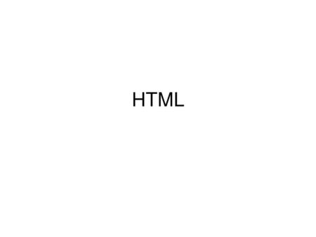 HTML.