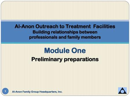 Module One Preliminary preparations