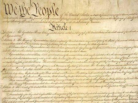 The U.S. Constitution.