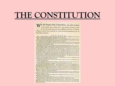 THE CONSTITUTION.