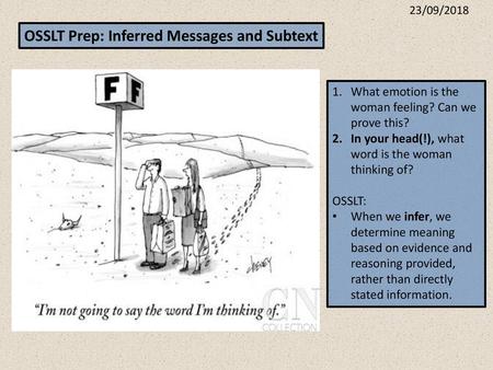 OSSLT Prep: Inferred Messages and Subtext