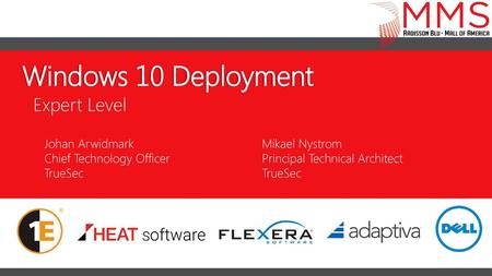 Windows 10 Deployment Expert Level Johan Arwidmark