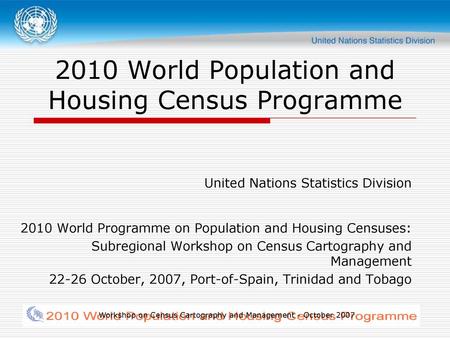 2010 World Population and Housing Census Programme