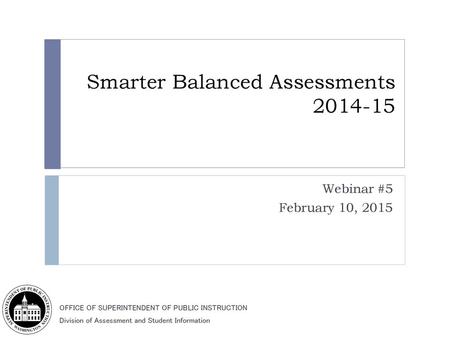 Smarter Balanced Assessments