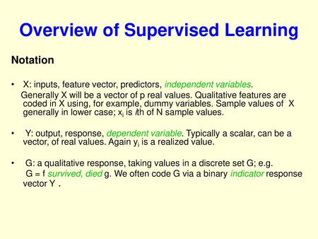 Overview of Supervised Learning