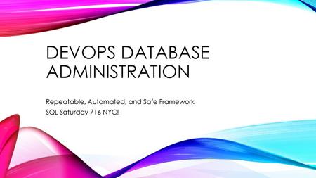 DevOps Database Administration