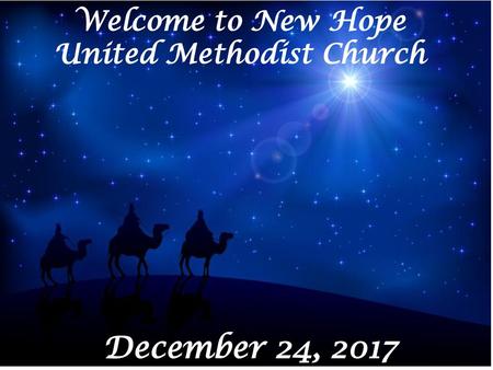 Welcome to New Hope United Methodist Church