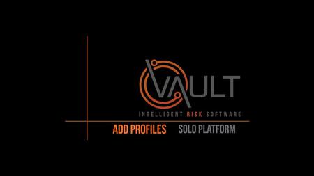 This presentation document has been prepared by Vault Intelligence Limited (“Vault) and is intended for off line demonstration, presentation and educational.