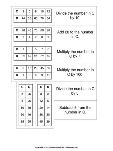 Divide the number in C by 10.