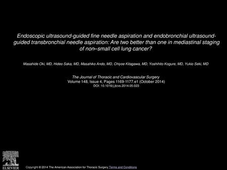 Endoscopic ultrasound-guided fine needle aspiration and endobronchial ultrasound- guided transbronchial needle aspiration: Are two better than one in mediastinal.