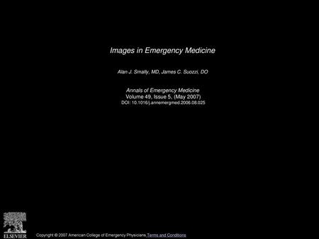 Images in Emergency Medicine