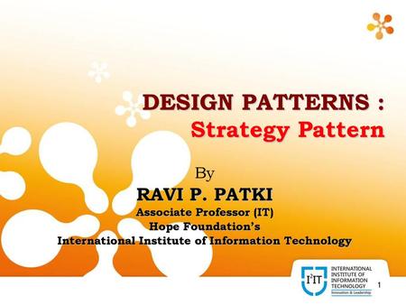 DESIGN PATTERNS : Strategy Pattern