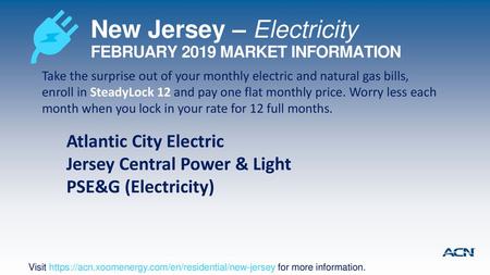 New Jersey – Electricity