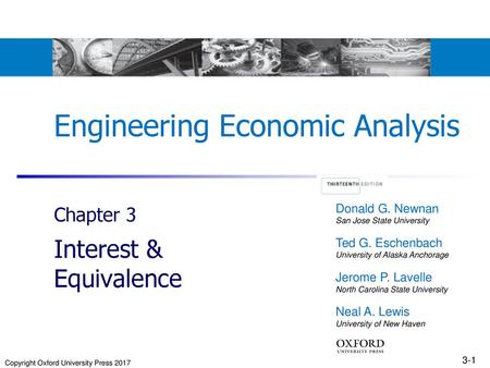 Engineering Economic Analysis