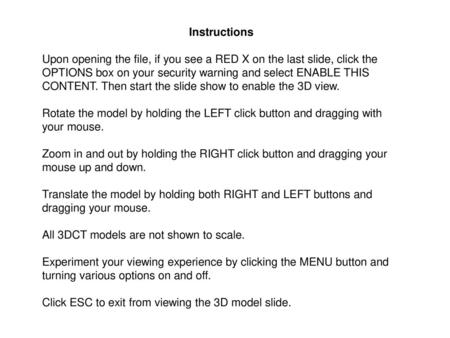 Instructions Upon opening the file, if you see a RED X on the last slide, click the OPTIONS box on your security warning and select ENABLE THIS CONTENT.