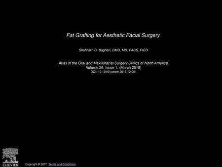 Fat Grafting for Aesthetic Facial Surgery