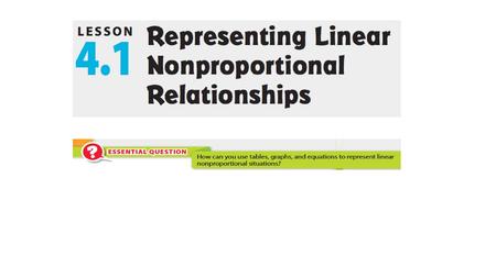 Recall that a proportional relationship is a relationship between two quantities in which the ratio of one quantity to the.