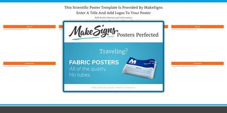 This Scientific Poster Template Is Provided By MakeSigns