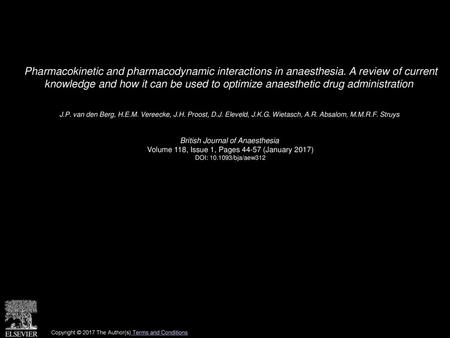 Pharmacokinetic and pharmacodynamic interactions in anaesthesia