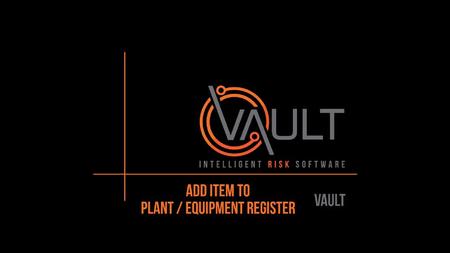 This presentation document has been prepared by Vault Intelligence Limited (“Vault) and is intended for off line demonstration, presentation and educational.