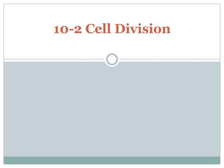 10-2 Cell Division.