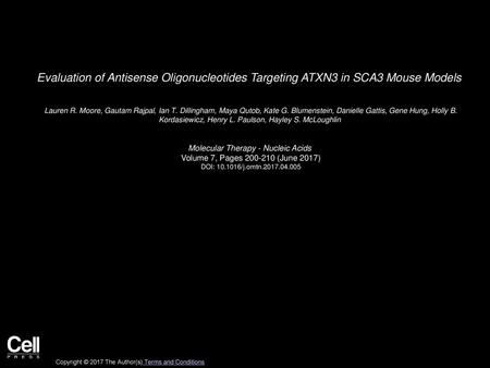 Molecular Therapy - Nucleic Acids