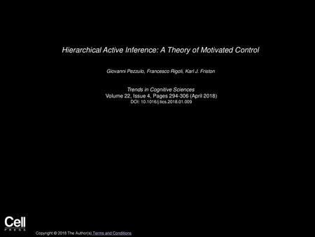 Hierarchical Active Inference: A Theory of Motivated Control