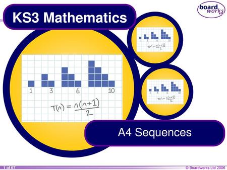 KS3 Mathematics A4 Sequences