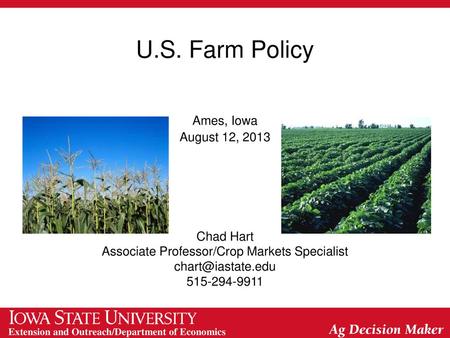 Associate Professor/Crop Markets Specialist