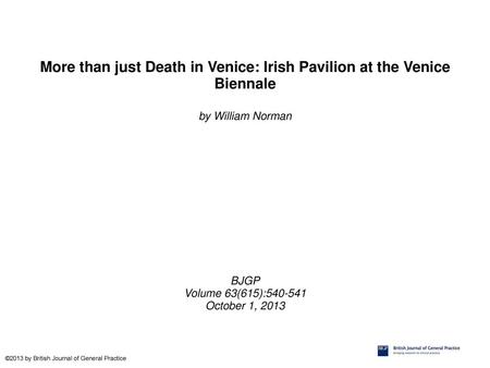 More than just Death in Venice: Irish Pavilion at the Venice Biennale