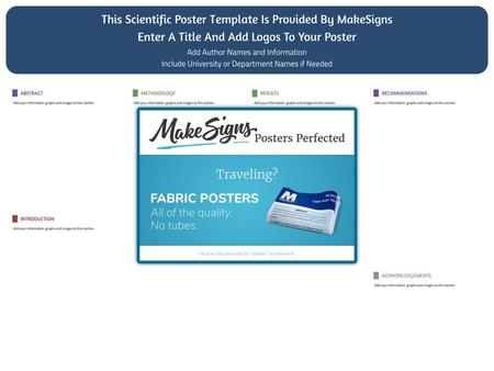 This Scientific Poster Template Is Provided By MakeSigns